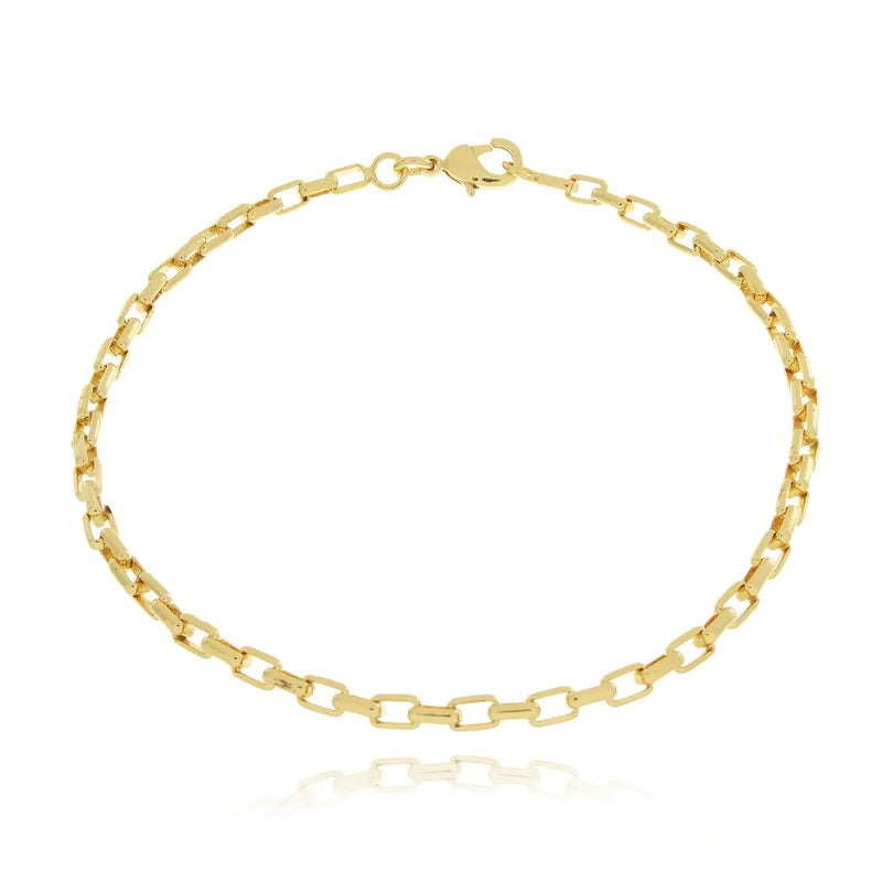 Pulseira Masculina Elos Quadrados Premium